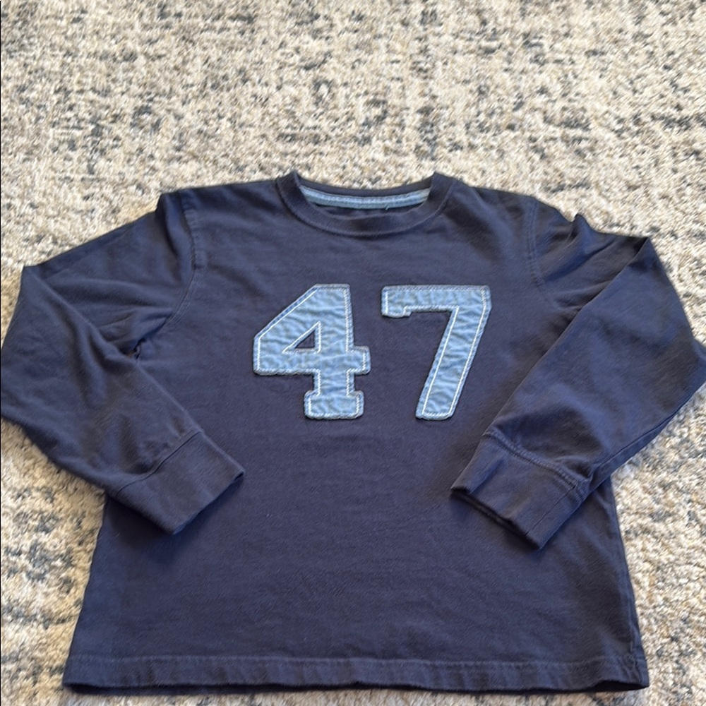Jumping Beans Blue Long Sleeve Tee with Number Design